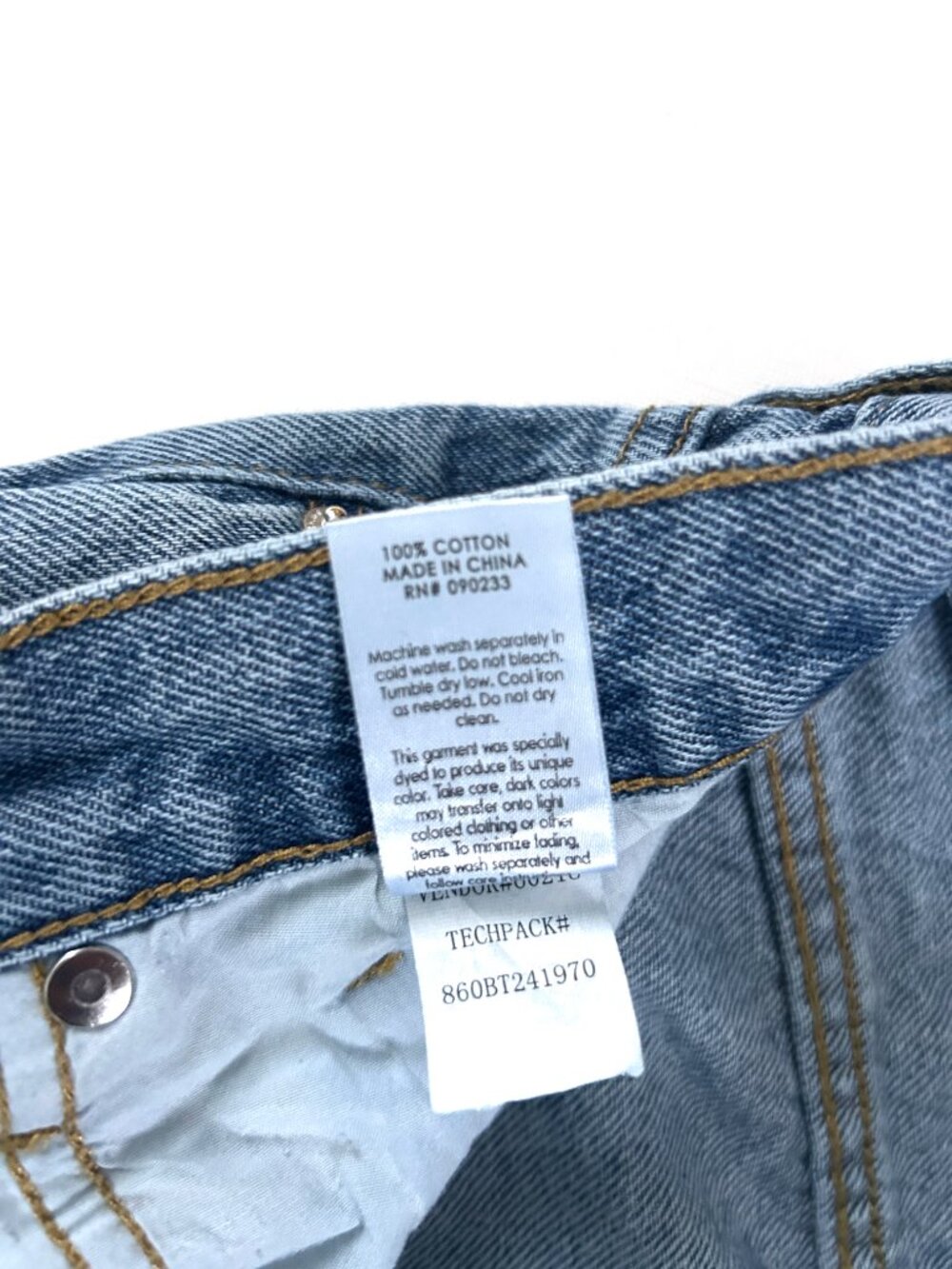 PacSun Lena Low Rise Baggy Jeans Size 26 Wide Leg Y2K Medium Wash Streetwear - Picture 8 of 8